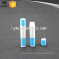recycled plastic empty round lip balm containers